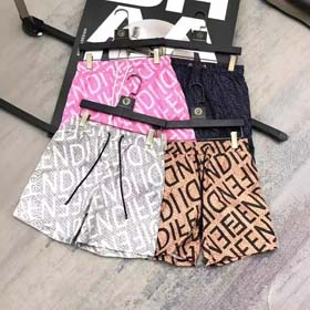 Fendi New foreign trade beach pants full print shorts couple casual pants thin-2492  