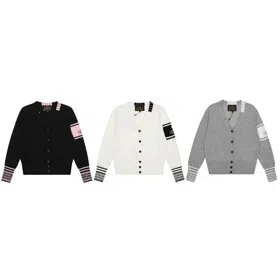 ViVienne Westwood Jacquard Striped Knit Cardigan Sweater-6392  